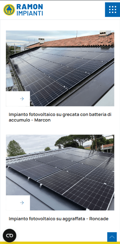 Realizzazione sito web Ramon Impianti